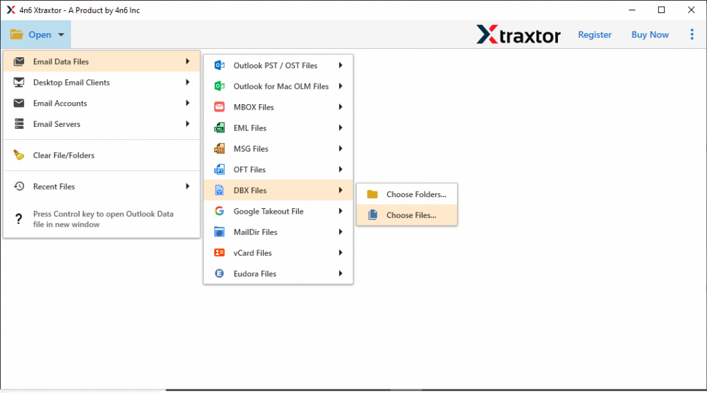 Import DBX to Hotmail