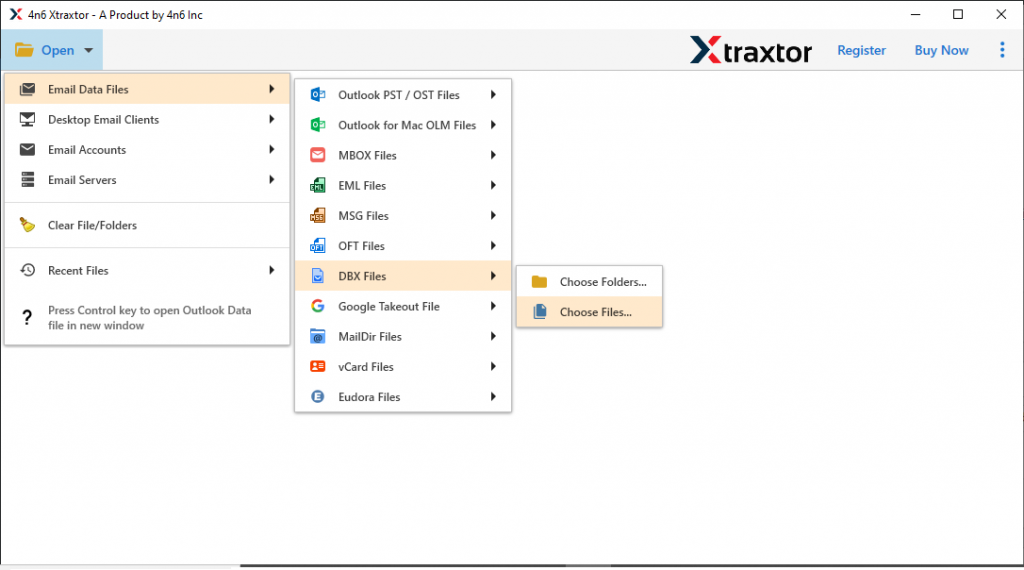 Import DBX to Yahoo