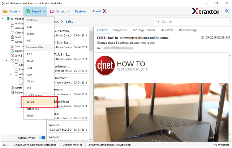 import olm to gmail outlook 2016 for mac