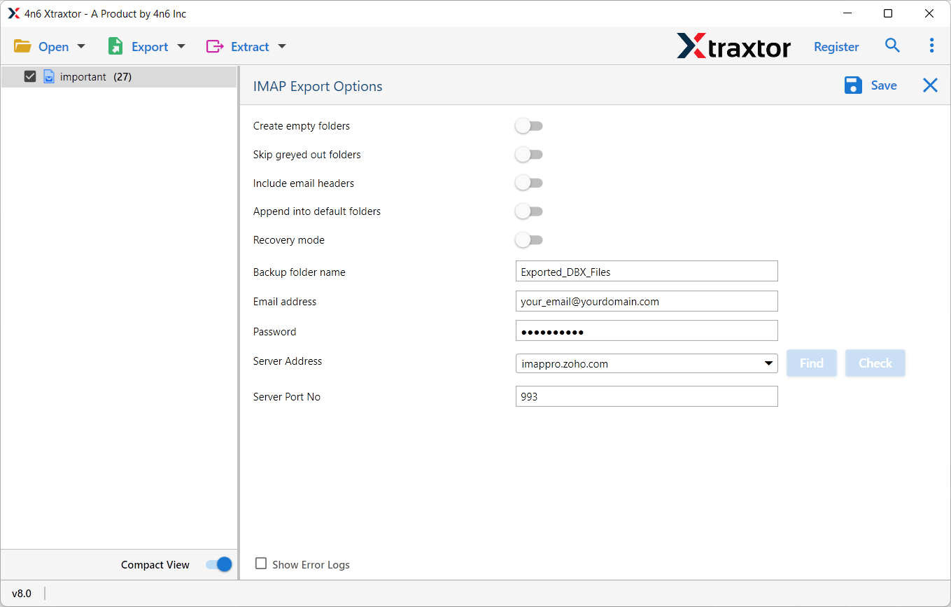 import dbx into zoho