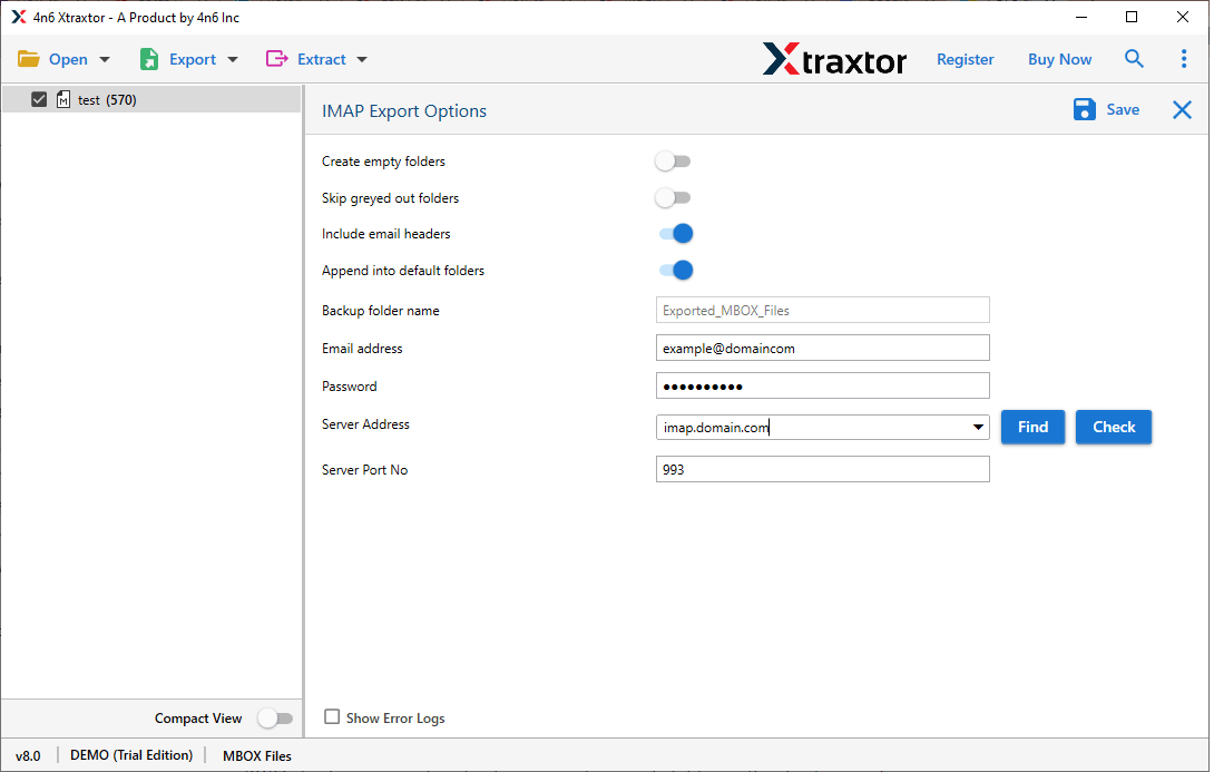 Import MBOX to Rackspace