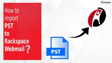 Import PST to Rackspace