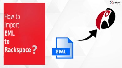 Import EML to Rackspace