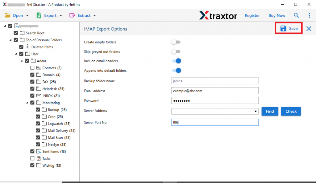 Import OST Emails to Rackspace