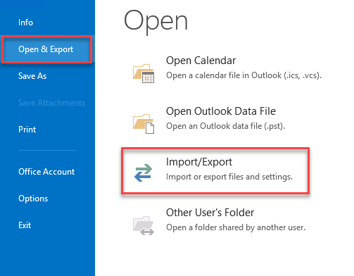 Export Outlook to CSV