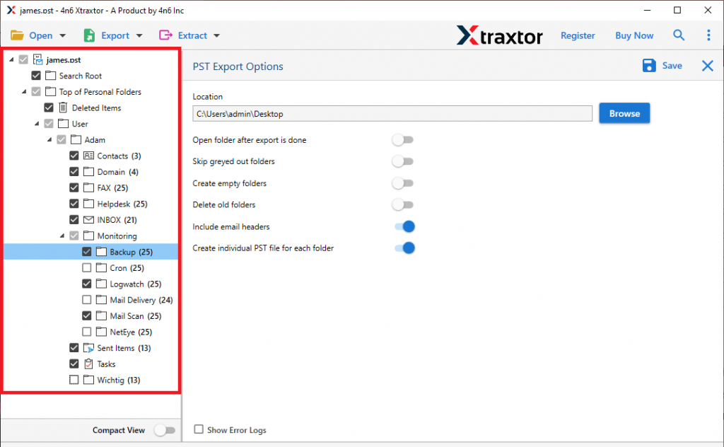 Import OST to GoDaddy