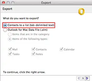 Import OLM contacts to Gmail