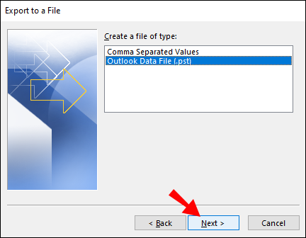export Webmail to PST files