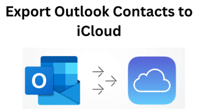 Export Outlook Contacts to iCloud