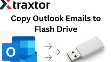 Copy Outlook emails to flash drive