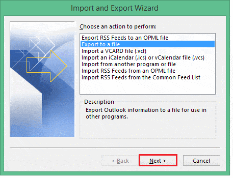 export Outlook personal folders to another computer