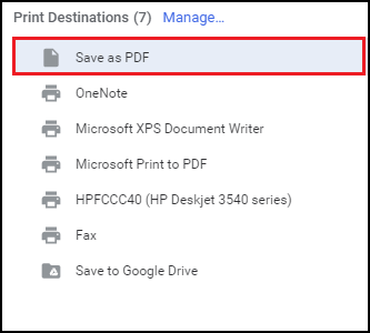 save Gmail emails to PDF