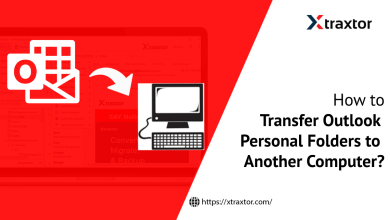 Transfer Outlook personal folders to another computer