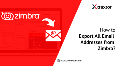 Export all email addresses from zimbra