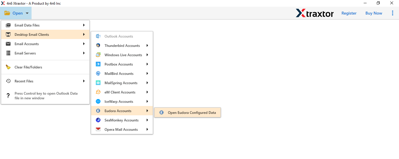 convert eudora mailbox to PST file