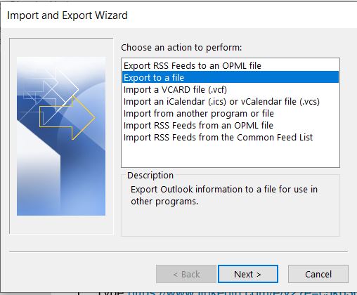 Import contacts from Outlook to Thunderbird