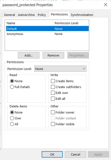 Fix Cannot move the items outlook you don’t have appropriate permission error