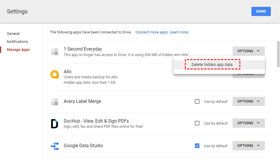 Gmail storage space full even after deleting emails