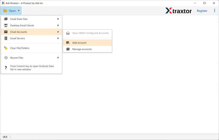 Export Rackspace to PST file