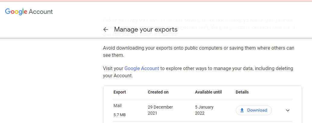 Import Google Takeout to Outlook