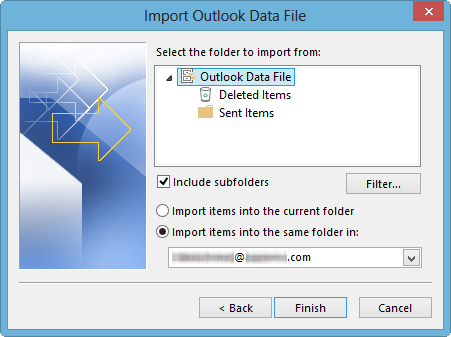 Import Google Takeout to Outlook