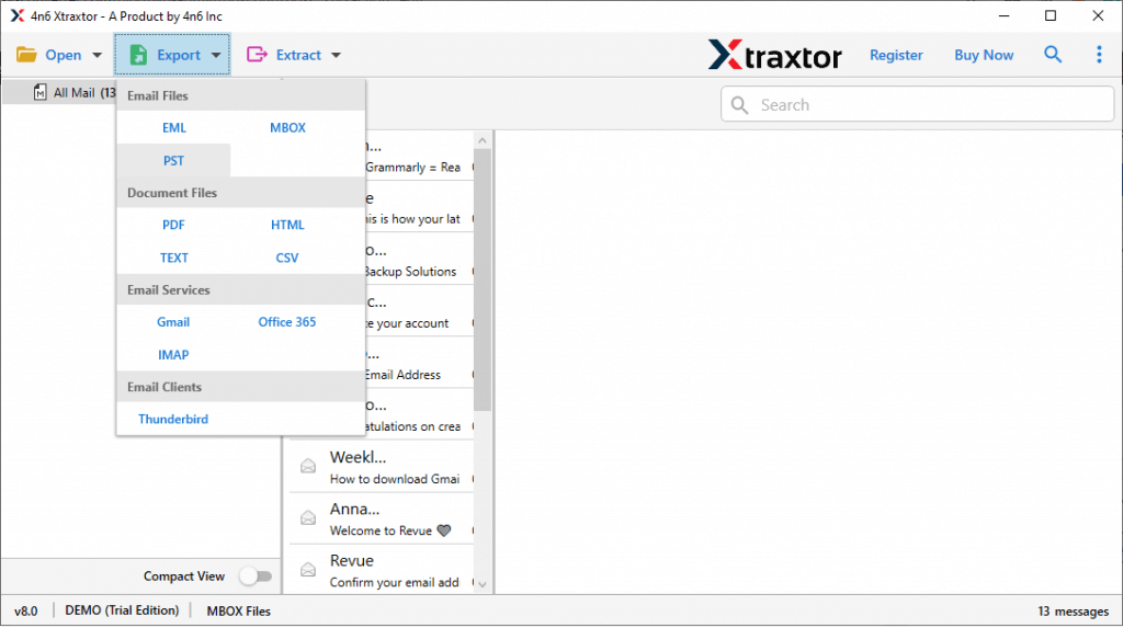 export Sylpheed emails to PST