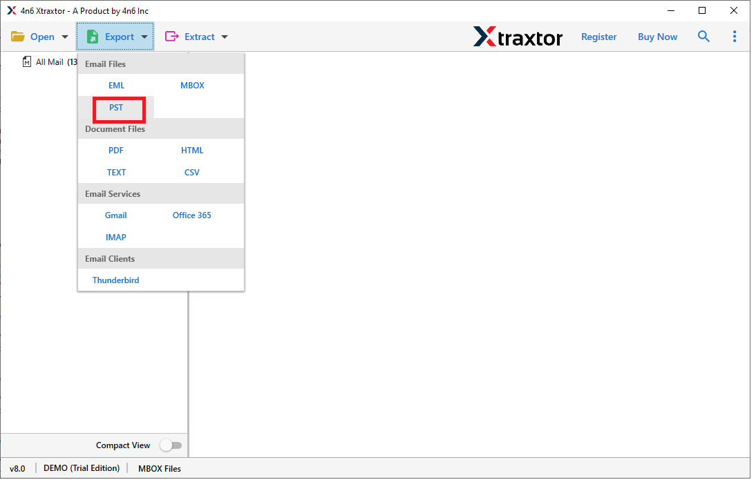 Export Rackspace email to PST file