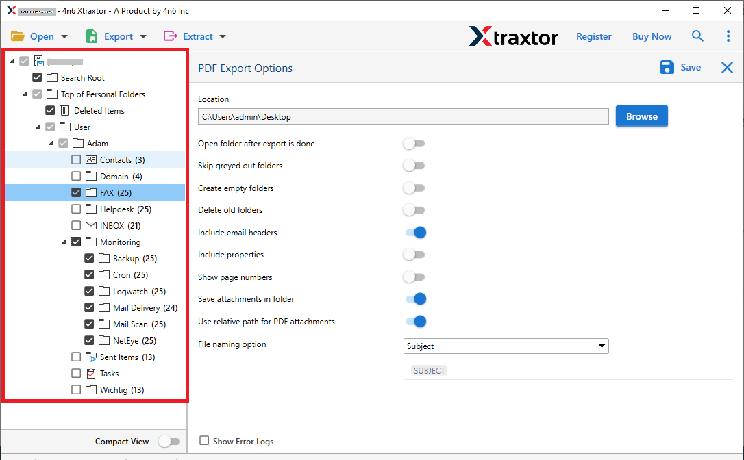 Solve "Outlook not exporting all emails" Error