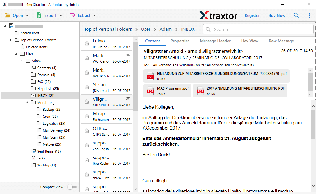 Export Outlook Folders to Gmail