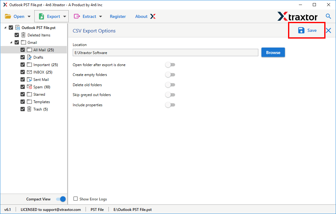 export contacts from outlook to gmail