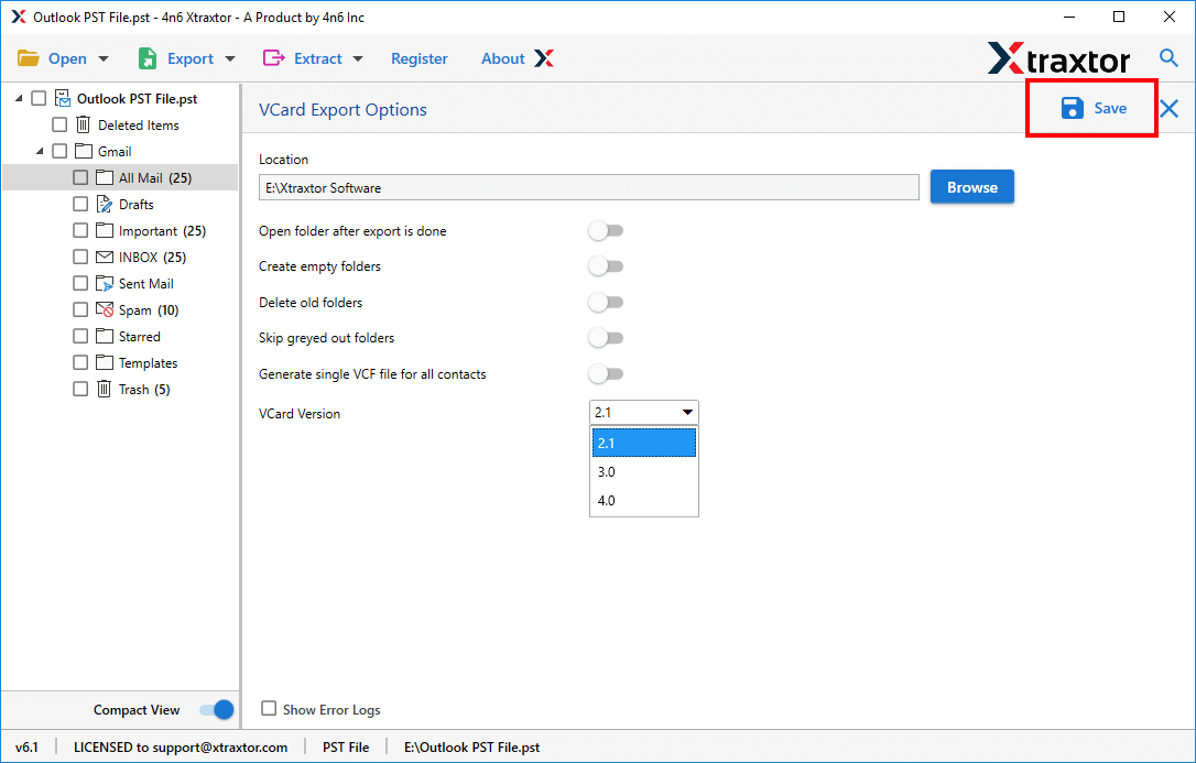  Outlook contacts to Android phone