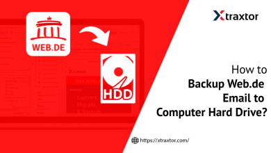 Backup Web.de email to computer hard drive