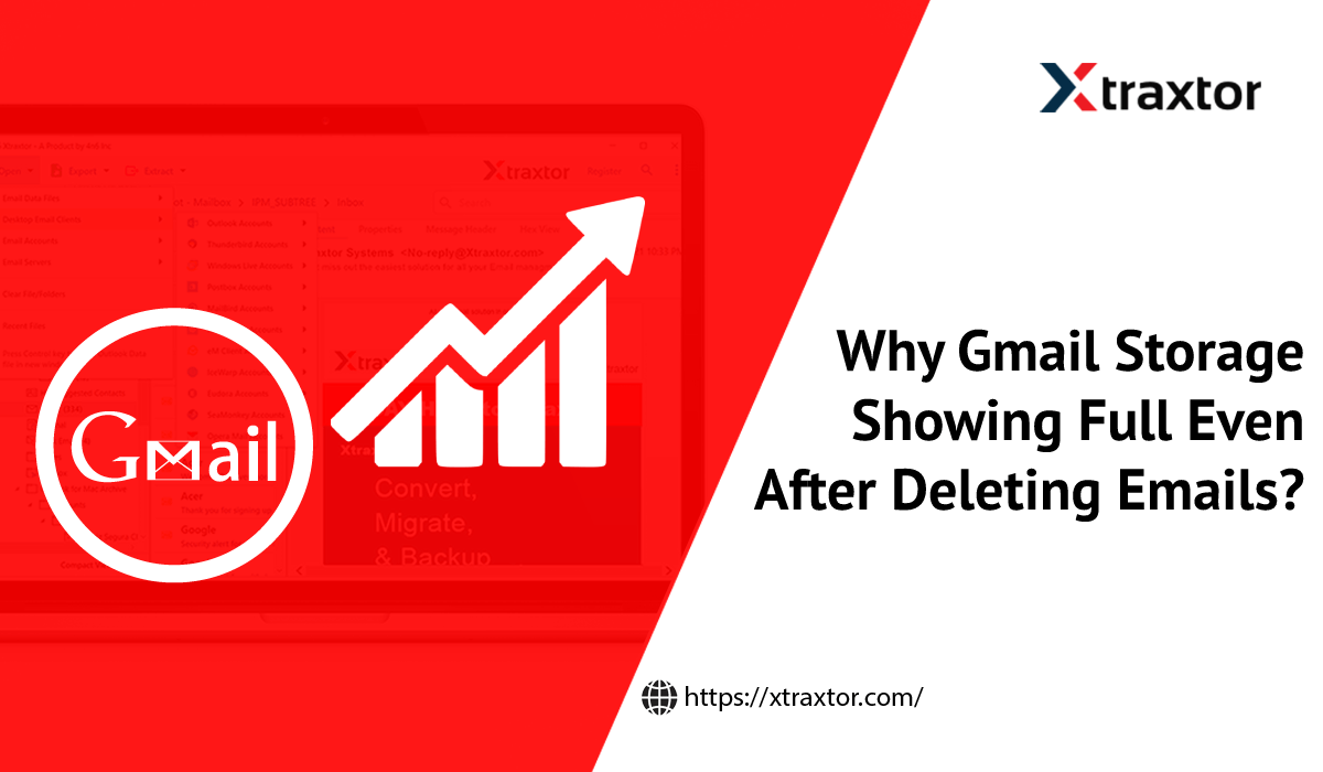 Why Gmail Storage Showing Full Even After Deleting Emails