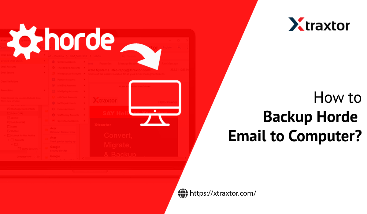 backup horde email to computer