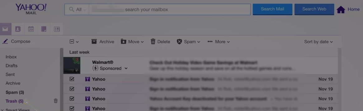 Restore Deleted Emails from Yahoo from Years ago 