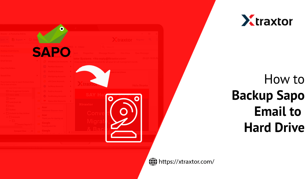 Backup Sapo Email to Hard Drive