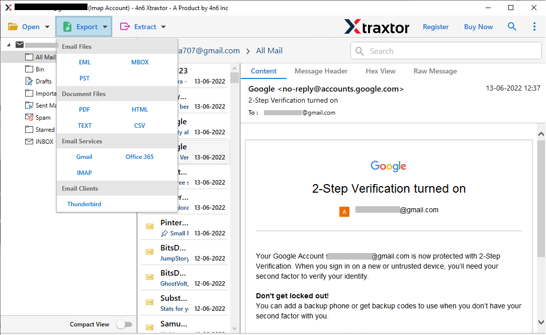 Export Naver Emails to computer
