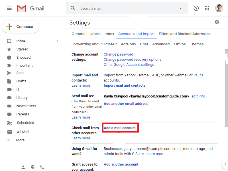 Import T-Online emails to Gmail