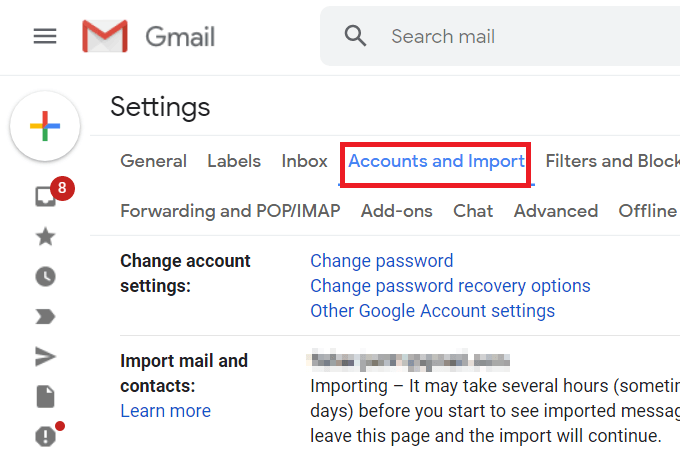 move Verizon email to Gmail