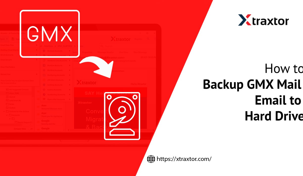 How to Backup GMX Mail Email to Hard Drive?