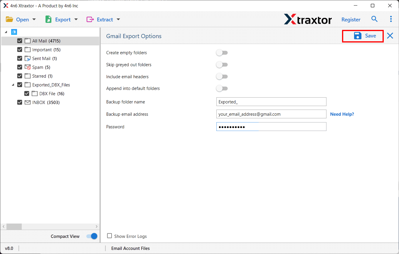 Transfer Zimbra cloud email to Gmail