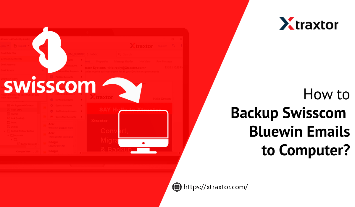 Backup Swisscom Bluewin emails to Computer