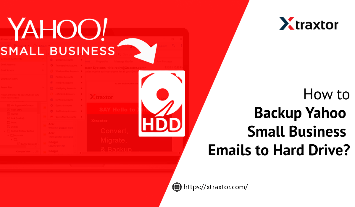 Backup Yahoo Small Business Emails to Hard Drive