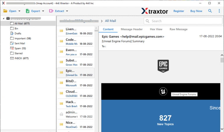 Export emails from MDaemon cloud to computer