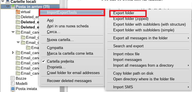 Export Outlook to MBOX