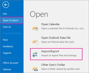 Backup Outlook Folders to Desktop