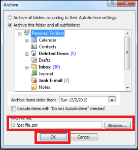  PST file into multiple parts