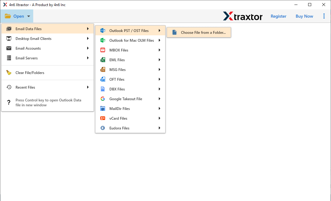 Split PST file into multiple smaller parts