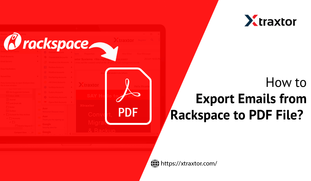 Export Emails from Rackspace to PDF Files