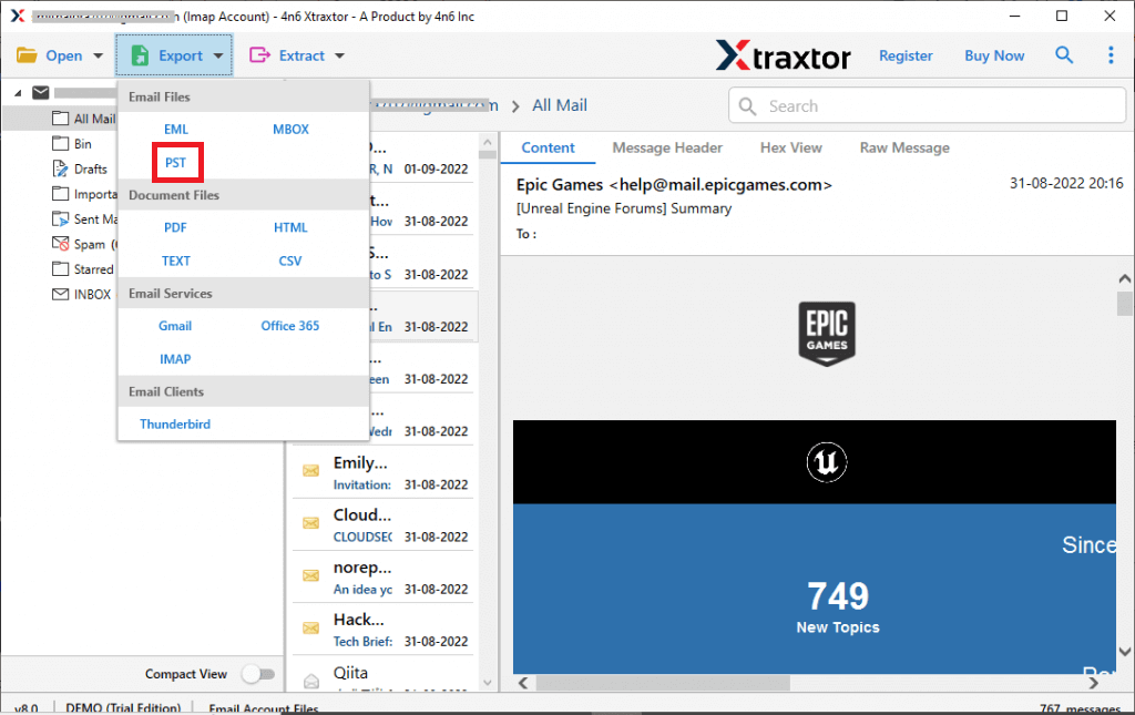 Export Outlook.com  to PST